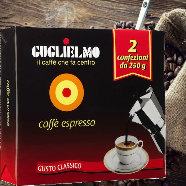 Caffe per moka "Guglielmo" gusto classico e oro
